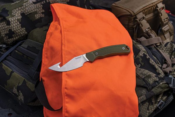 Kershaw Deschutes Guthook Skinner Fixed Blade D2 Steel Green