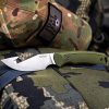 Kershaw Deschutes Guthook Skinner Fixed Blade D2 Steel Green