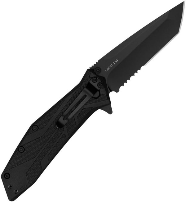 KS1990ST_add_02.jpg Kershaw Brawler Linerlock Folding Knife 3" Black Tanto Blade