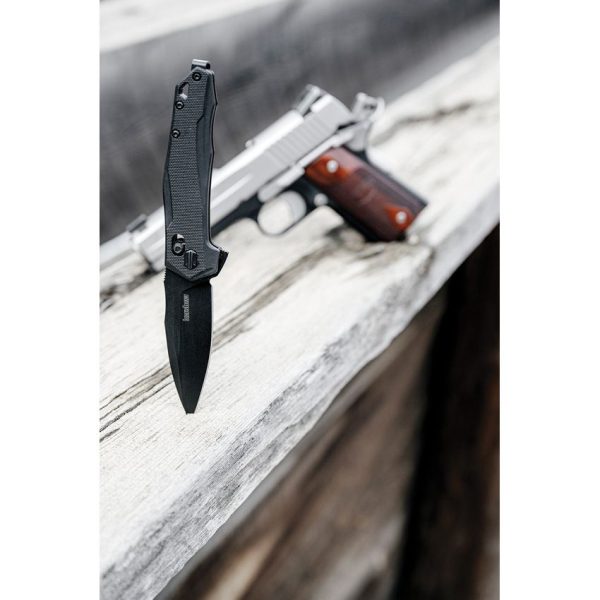 Kershaw Monitor DuraLock Black Folding Knife D2 Steel