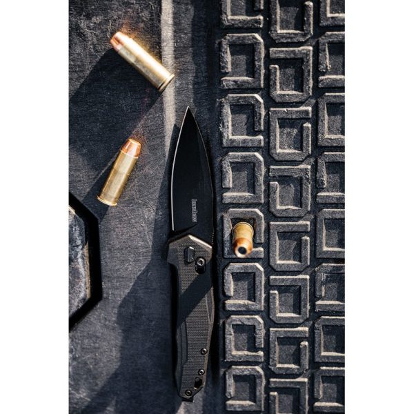 Kershaw Monitor DuraLock Black Folding Knife D2 Steel