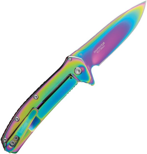 KS2044RBW_add_02.jpg Kershaw Outcome Framelock Folding Knife Rainbow 8Cr13MoV