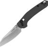 Kershaw Duster DuraLock Black Folding Knife 8Cr13MoV Stonewash