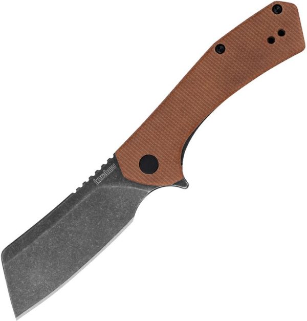 KS3445MCBBW.jpg Kershaw Static Linerlock Micarta Brown Canvas