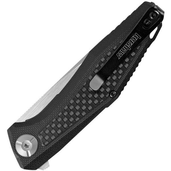Kershaw Atmos Linerlock Folding Knife - Black G10