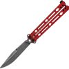 Kershaw Lucha Butterfly Red Handle BlackWash