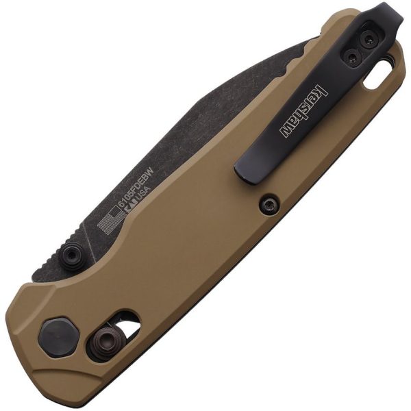 Kershaw Bel Air DuraLock Brown Folding Knife CPM MagnaCut