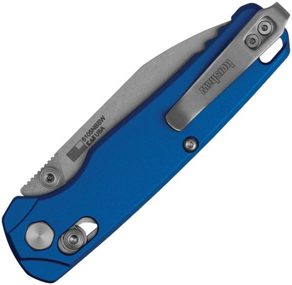 Kershaw Bel Air DuarLock Blue Folding Knife CPM MagnaCut