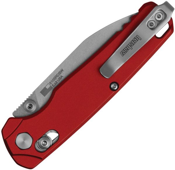 Kershaw Bel Air DuarLock Red Folding Knife CPM MagnaCut