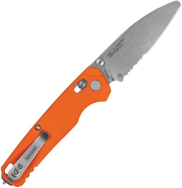 Kershaw Bel Air EMT Orange G10 Folding Knife CPM MagnaCut