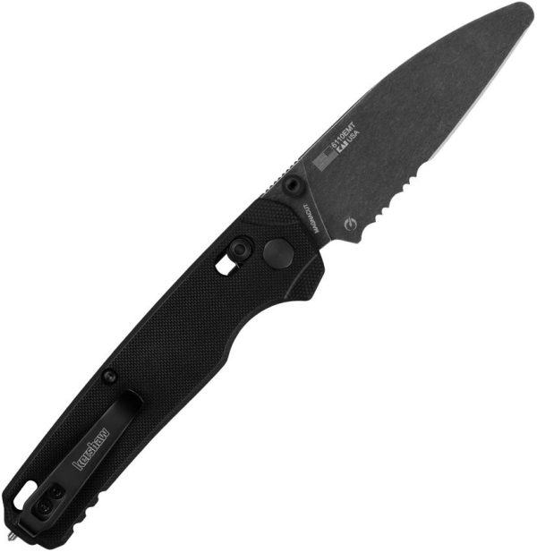 Kershaw Bel Air EMT DuraLock Black Folding Knife CPM MagnaCut