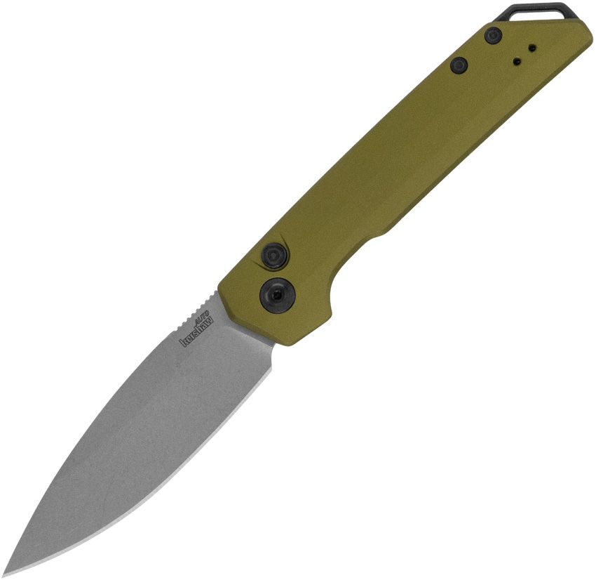 KS7038OL.jpg Kershaw Launch Iridium Automatic Folding Knife CPM MagnaCut 3.5" Olive