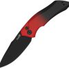 Kershaw Auto Launch 1 Button Lock Folding Knife 3.5" MagnaCut Black Red
