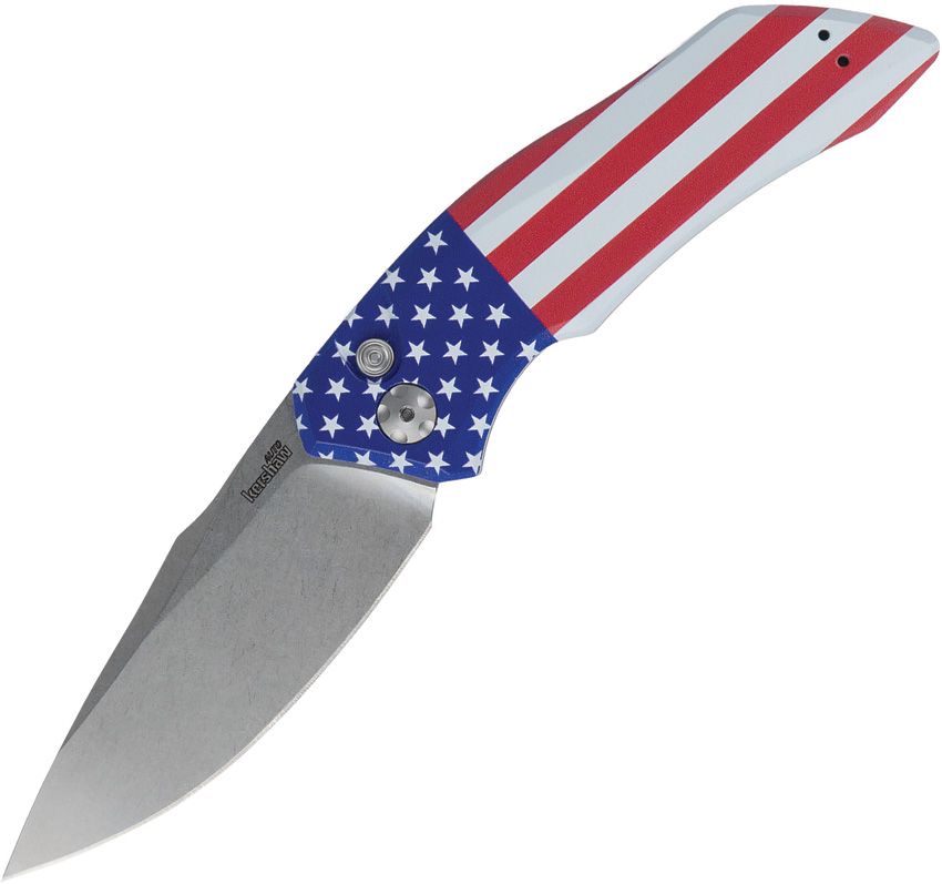 KS7100USA.jpg Kershaw Auto Launch 1 Button Lock Folding Knife 3.5" CPM-154