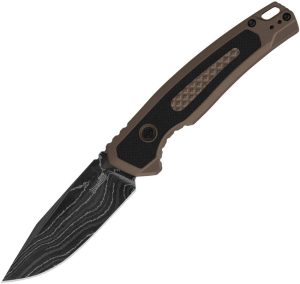 Kershaw Auto Launch 21 Damascus Drop Point Knife