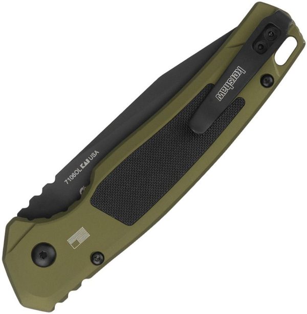 Kershaw Auto Launch 21 OD Green Drop Point Auto