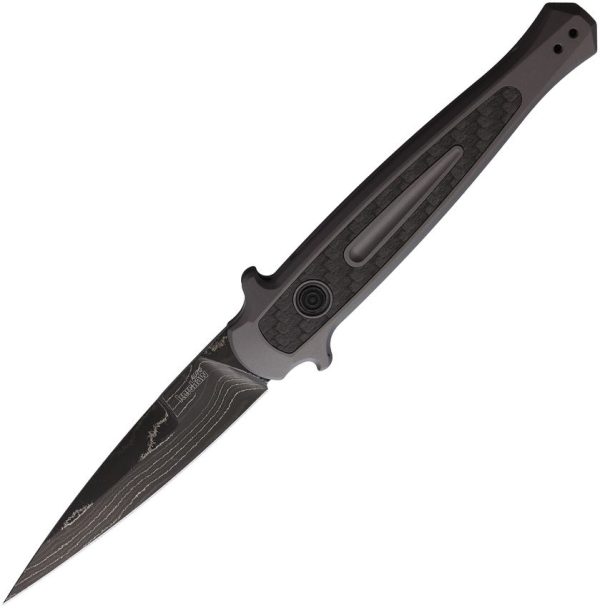 Kershaw Auto Launch 8 Button Lock Damascus - 3.5in