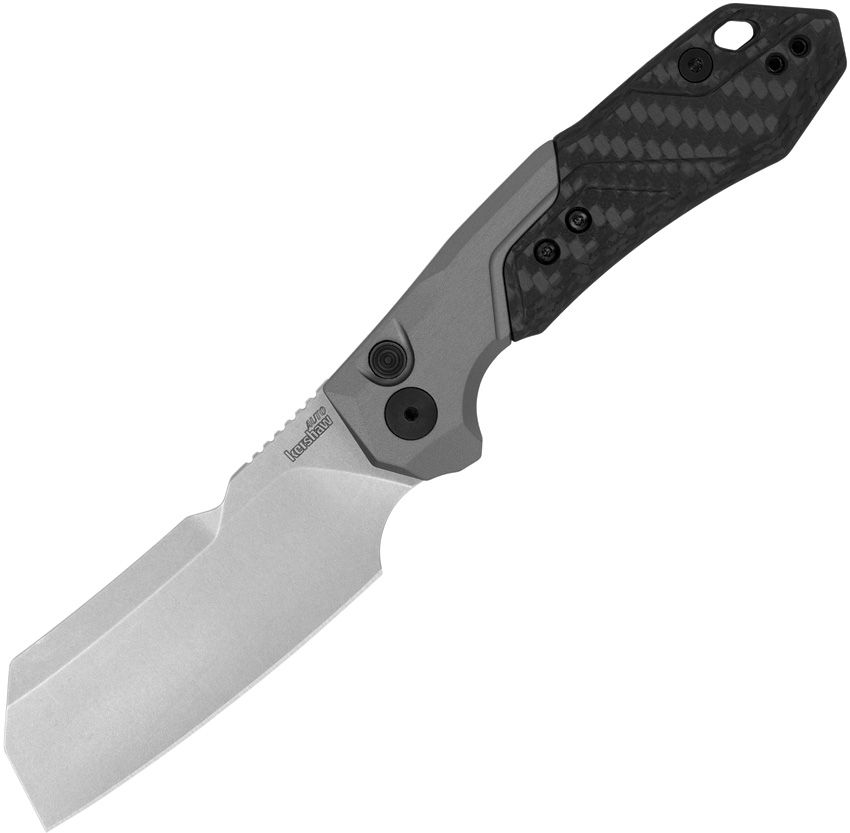 Kershaw Auto Launch 14 Button Lock Folding Knife Gray 3.38"