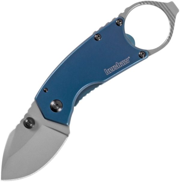 KS8710.jpg Kershaw Antic Framelock Folding Knife Blue 8Cr13MoV Stainless