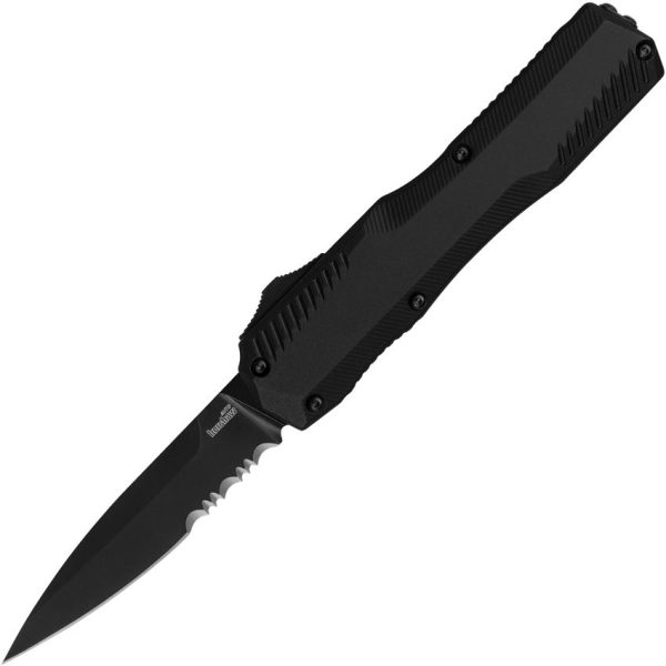 KS9000BLKST.jpg Kershaw Auto Livewire OTF Black Serrated - PVD Blade
