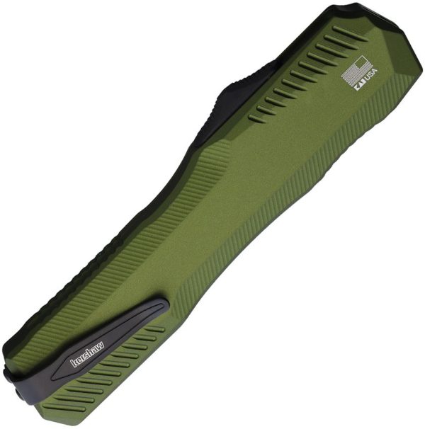 Kershaw Auto Livewire OTF Serrated OD Green