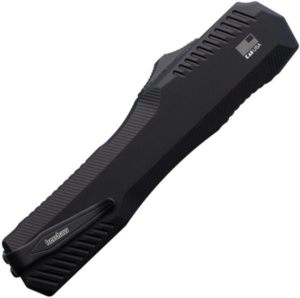 Kershaw Auto Livewire OTF Tanto Damascus Carbon Fiber