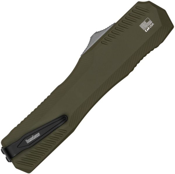 Kershaw Auto Livewire OTF Tanto OD Green Stonewash