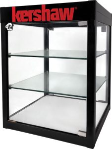 Kershaw Countertop Display Case Tempered Glass Lockable