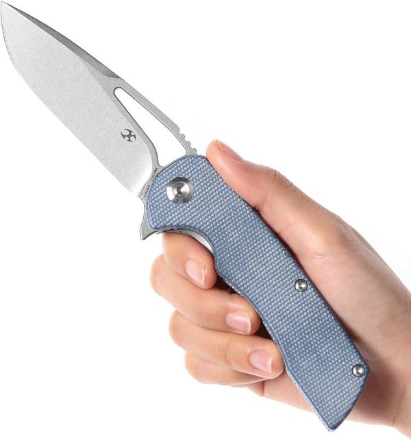 Kansept Kryo Framelock - Blue Micarta