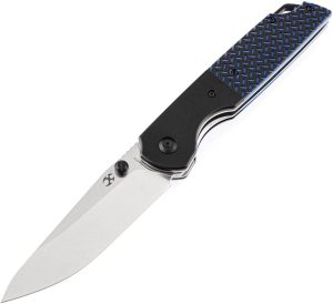 Kansept Warrior Linerlock - Black/Blue G10