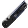 Kansept Warrior Linerlock - Black/Blue G10