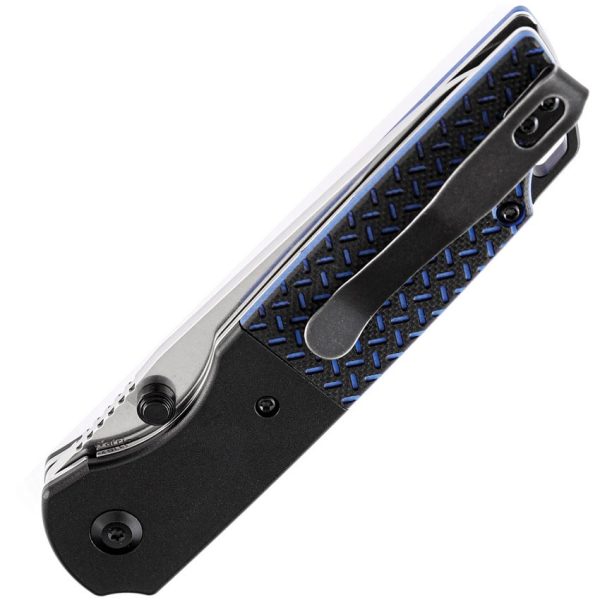 Kansept Warrior Linerlock - Black/Blue G10
