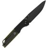 Kansept Warrior Linerlock - Black/Green G10