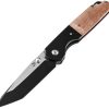 Kansept Warrior Linerlock Tanto Brown Micarta