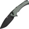 Kansept Hellx Framelock D2 Green Micarta