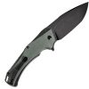 Kansept Hellx Framelock D2 Green Micarta
