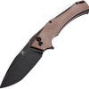 Kansept Hellx Framelock D2 Brown Micarta