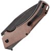 Kansept Hellx Framelock D2 Brown Micarta