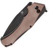 Kansept Hellx Framelock D2 Brown Micarta
