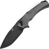 Kansept Hellx Framelock D2 Black Micarta Folding Knife
