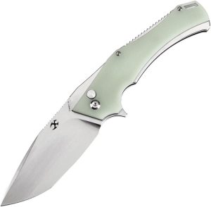 Kansept Hellx Framelock D2 Jade G10 Folding Knife