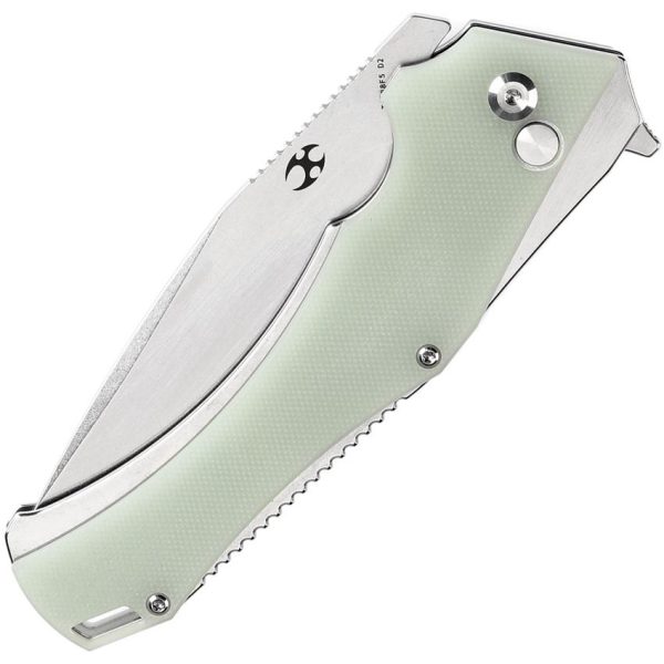 Kansept Hellx Framelock D2 Jade G10 Folding Knife