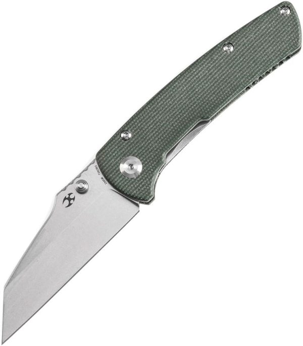 Kansept Main Street Linerlock 154CM Green Micarta
