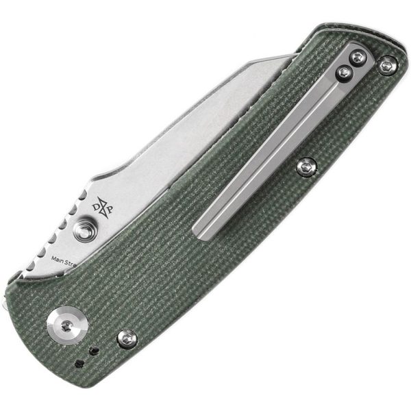 Kansept Main Street Linerlock 154CM Green Micarta