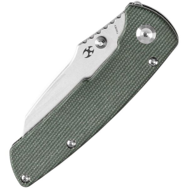 Kansept Main Street Linerlock 154CM Green Micarta