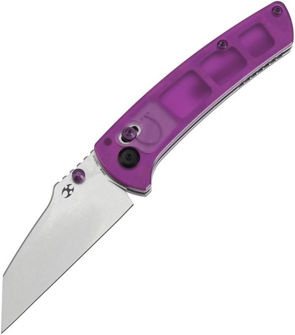 Kansept Main Street Crosslock Purple Acrylic Folding Knife