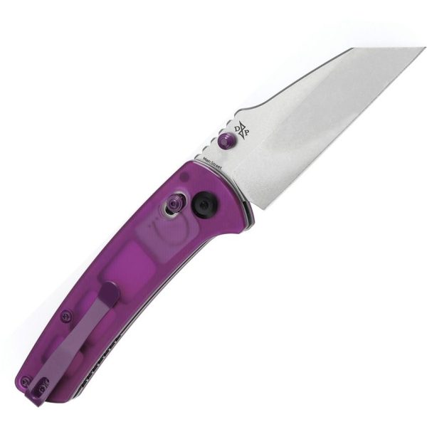 Kansept Main Street Crosslock Purple Acrylic Folding Knife