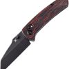 Kansept Main Street Crosslock Black Red G-Mascus Folding Knife