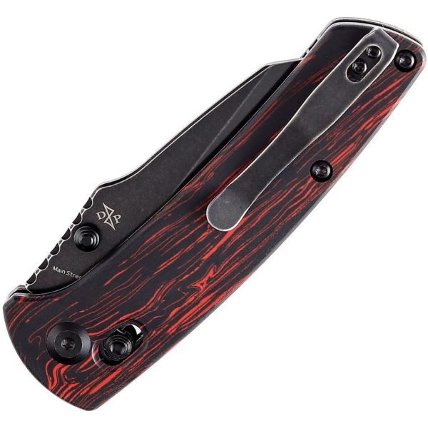 Kansept Main Street Crosslock Black Red G-Mascus Folding Knife