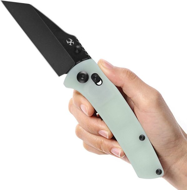 Kansept Main Street Crosslock Jade G10 Folding Knife